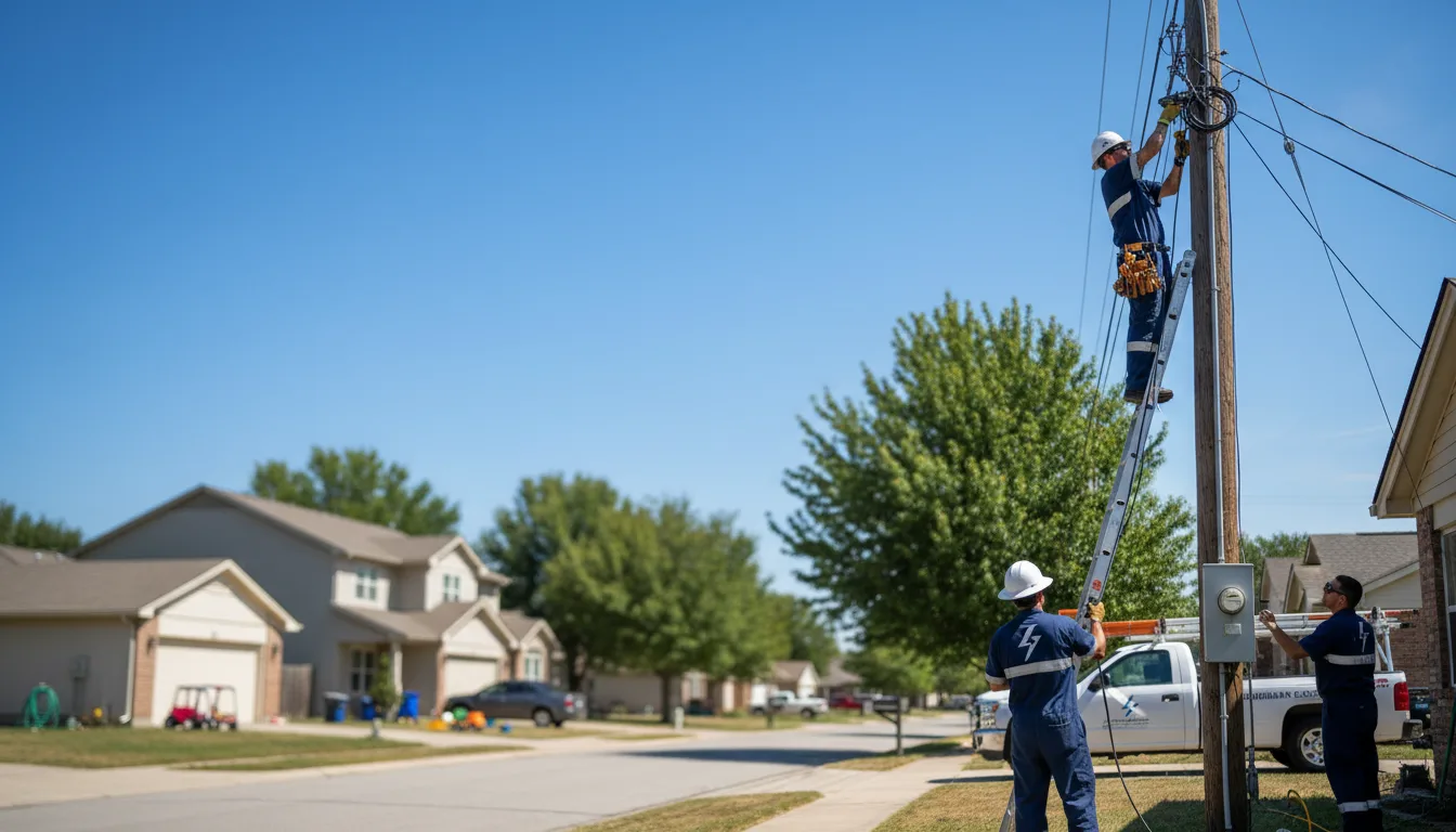 Residential electrician providing installation services in Richton, MS